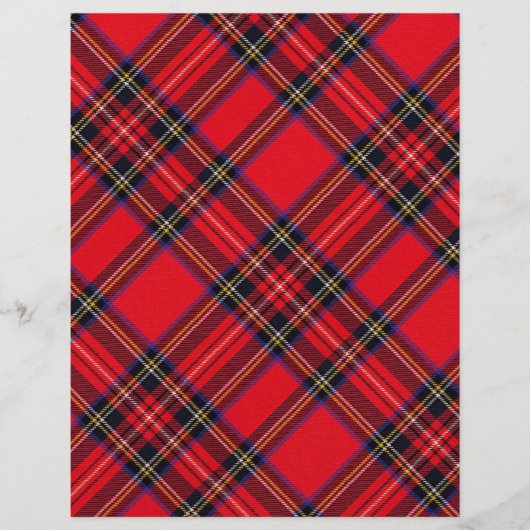 Royal Stewart tartan red black plaid (Front)