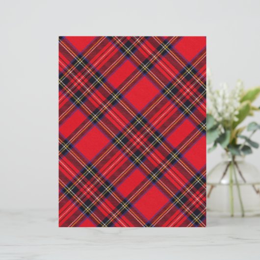 Royal Stewart tartan red black plaid (Standing Front)