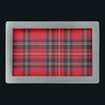 Royal Stewart tartan red black plaid Belt Buckle<br><div class="desc">Royal Stewart clan tartan red black plaid</div>