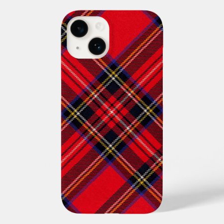Royal Stewart Tartan Red Black Plaid Case-mate Iphone 14 Case
