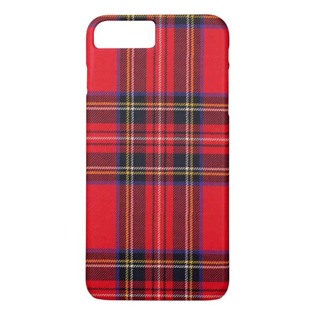 Royal Stewart tartan red black plaid Case-Mate iPhone Case (Back)