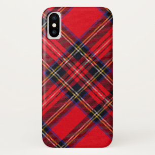 Royal Stewart tartan red black plaid iPhone X Case