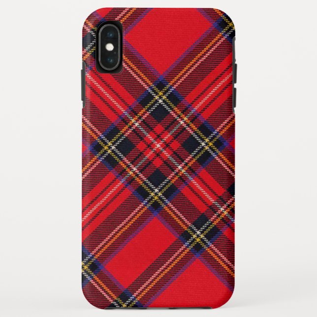 Royal Stewart tartan red black plaid Case-Mate iPhone Case (Back)