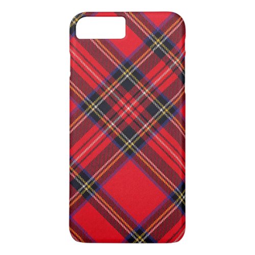 Royal Stewart tartan red black plaid iPhone 8 Plus7 Plus Case