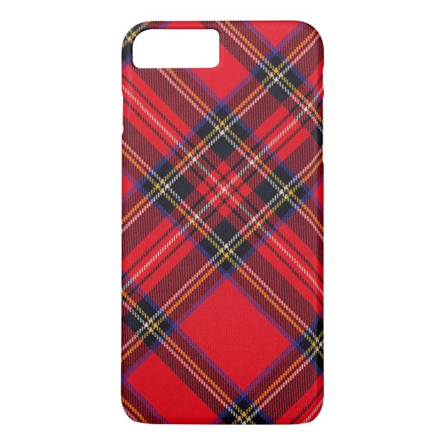 Royal Stewart tartan red black plaid Case-Mate iPhone Case (Back)