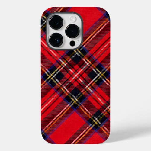 Royal Stewart tartan red black plaid Case_Mate iPhone 14 Pro Case