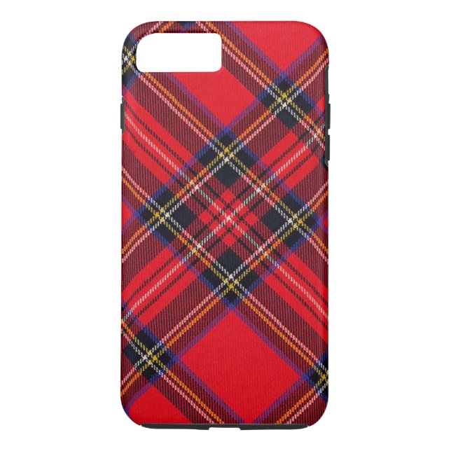 Royal Stewart tartan red black plaid Case-Mate iPhone Case (Back)