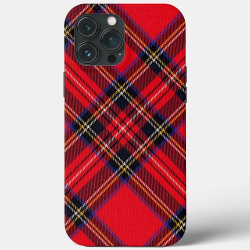 Royal Stewart tartan red black plaid iPhone 13 Pro Max Case