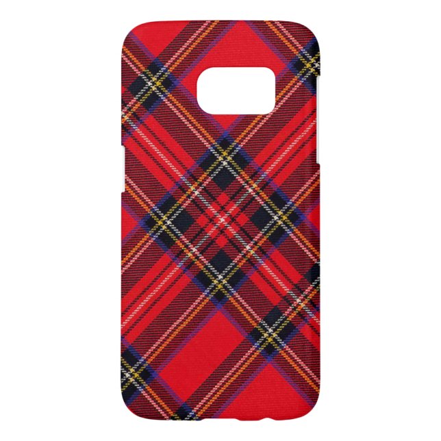 Royal Stewart tartan red black plaid Case-Mate Samsung Galaxy Case (Back)