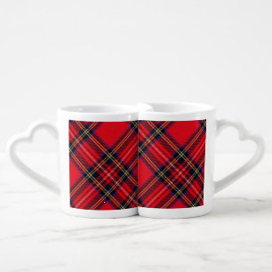 Royal Stewart tartan red black plaid Coffee Mug Set