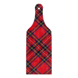 Royal Stewart tartan red black plaid Cutting Board