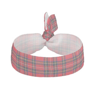 Royal Stewart tartan red black plaid Elastic Hair Tie