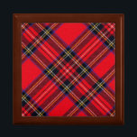 Royal Stewart tartan red black plaid Gift Box<br><div class="desc">Royal Stewart clan tartan red black plaid</div>