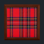 Royal Stewart tartan red black plaid Gift Box<br><div class="desc">Royal Stewart clan tartan red black plaid</div>