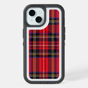 Royal Stewart tartan red black plaid iPhone 15 Case