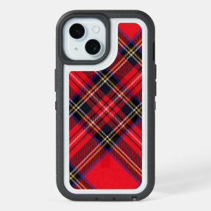 Royal Stewart tartan red black plaid iPhone 15 Case
