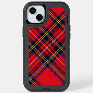 Royal Stewart tartan red black plaid iPhone 15 Plus Case