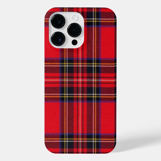 Royal Stewart tartan red black plaid iPhone Case (Back)