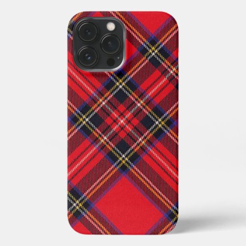 Royal Stewart tartan red black plaid iPhone 13 Pro Max Case