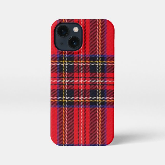 Royal Stewart tartan red black plaid iPhone Case (Back)