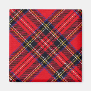 Royal Stewart tartan red black plaid Magnet