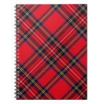 Royal Stewart Tartan Red Black Plaid Notebook at Zazzle