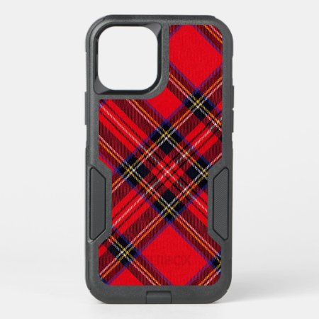 Royal Stewart Tartan Red Black Plaid Otterbox Commuter Iphone 12 Pro C