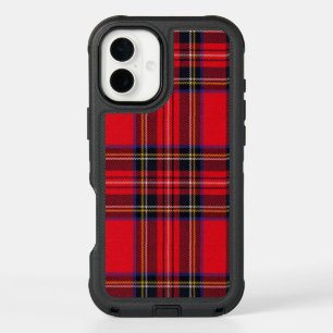 Royal Stewart tartan red black plaid iPhone 16 Plus Case