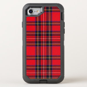Royal Stewart tartan red black plaid OtterBox Defender iPhone SE/8/7 Case
