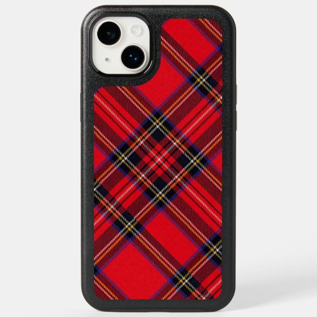 Royal Stewart tartan red black plaid Otterbox iPhone Case (Back)