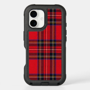 Royal Stewart tartan red black plaid iPhone 16 Case