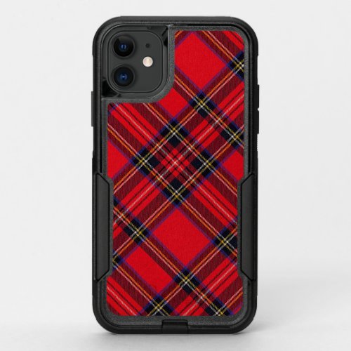Royal Stewart tartan red black plaid OtterBox Commuter iPhone 11 Case