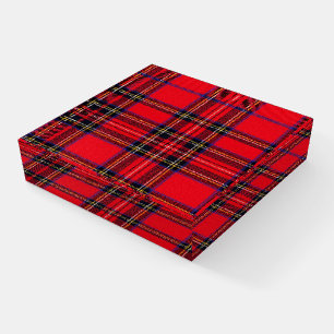 Royal Stewart tartan red black plaid Paperweight