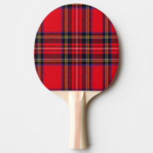Royal Stewart tartan red black plaid Ping-Pong Paddle