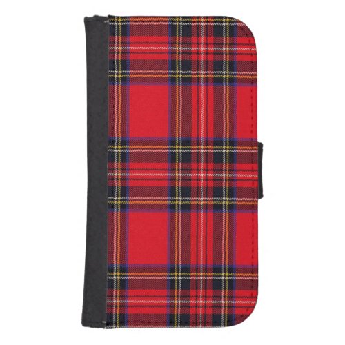 Royal Stewart tartan red black plaid Phone Wallet