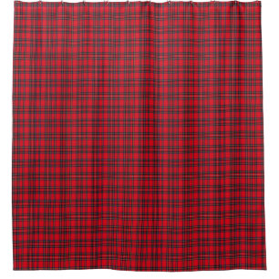 Royal Stewart tartan red black plaid Shower Curtain