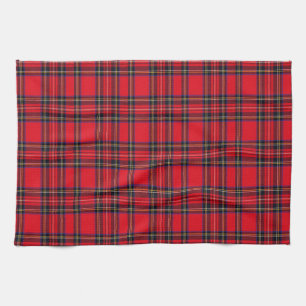 Royal Stewart tartan red black plaid Towel