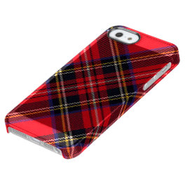Royal Stewart tartan red black plaid Clear iPhone SE/5/5s Case