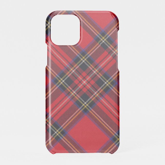 Royal Stewart tartan red black plaid Uncommon iPhone Case (Back)