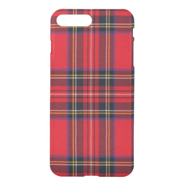 Royal Stewart tartan red black plaid Uncommon iPhone Case (Back)