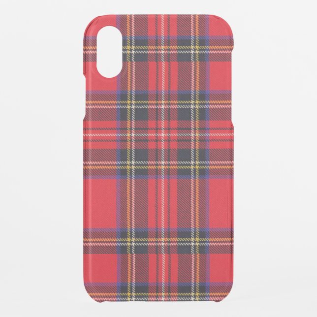 Royal Stewart tartan red black plaid Uncommon iPhone Case (Back)