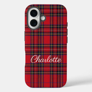 Royal Stewart Tartan Red Plaid iPhone 16 Case