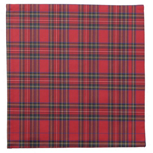 Royal Stewart Tartan Red Plaid Cloth Napkin