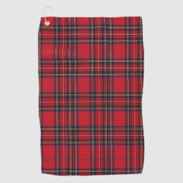 Royal Stewart Tartan Red Plaid Golf Towel