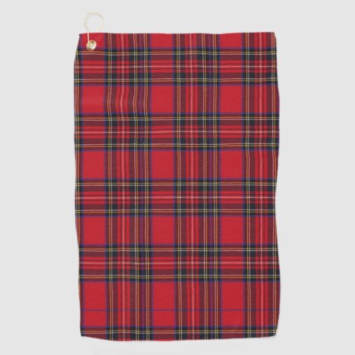 Royal Stewart Tartan Red Plaid Golf Towel
