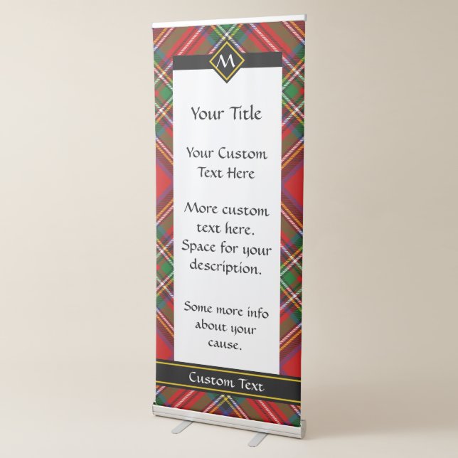 Royal Stewart Tartan Retractable Banner (3/4)