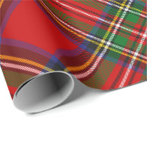 Royal Stewart Tartan Rotated Wrapping Paper