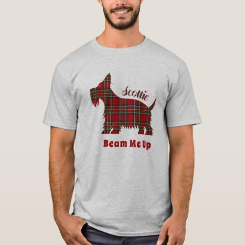 Royal Stewart Tartan Scottish Terrier T_Shirt