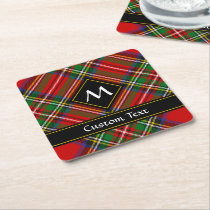 Royal Stewart Tartan Square Paper Coaster