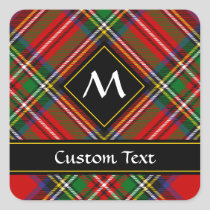Royal Stewart Tartan Square Sticker